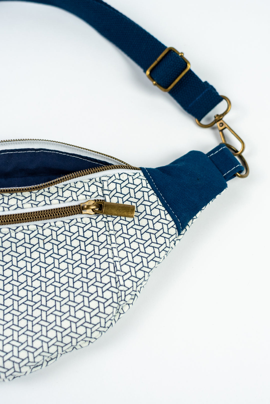 Fanny Pack - Blue Geometric