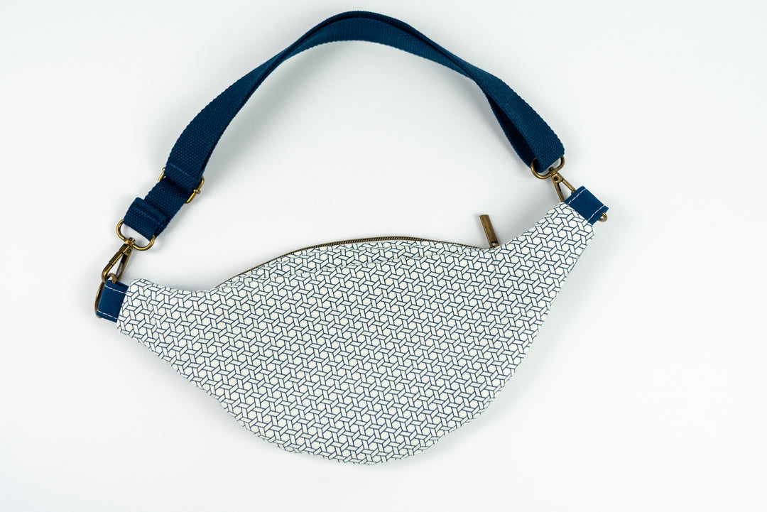 Fanny Pack - Blue Geometric