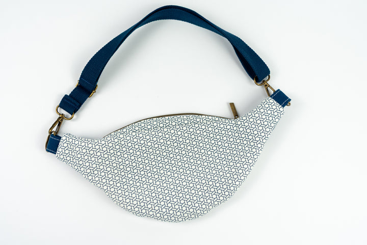 Fanny Pack - Blue Geometric