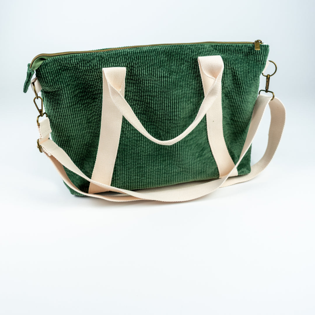 Oxbow Tote - Forest Green Corduroy