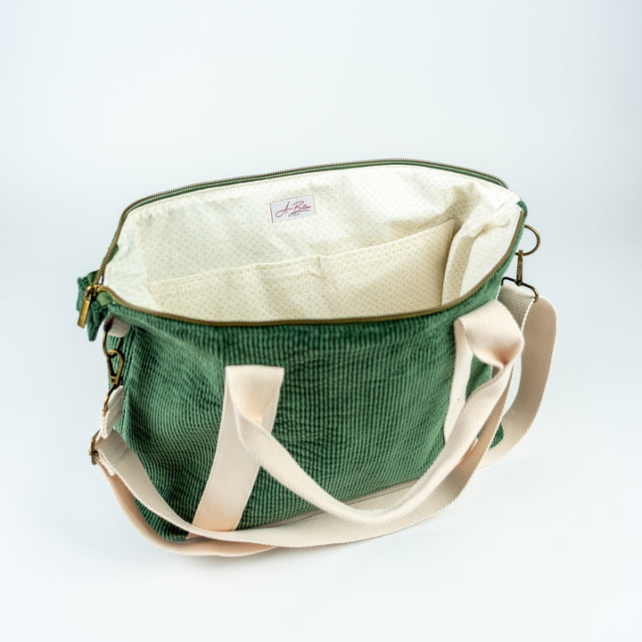 Oxbow Tote - Forest Green Corduroy