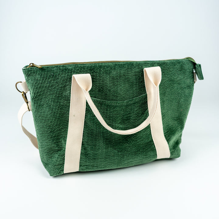 Oxbow Tote - Forest Green Corduroy
