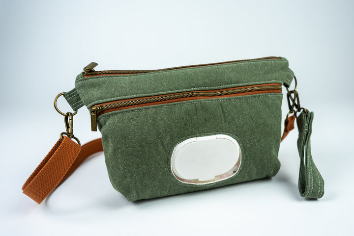 Diaper Clutch Crossbody - Green