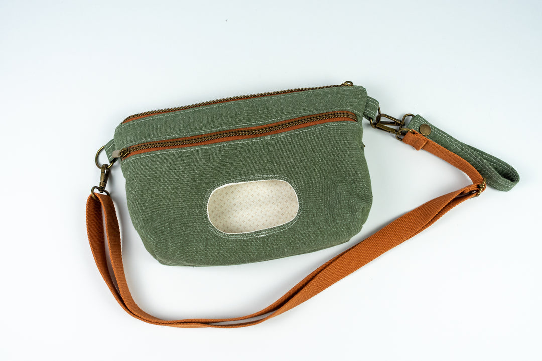 Diaper Clutch Crossbody - Green