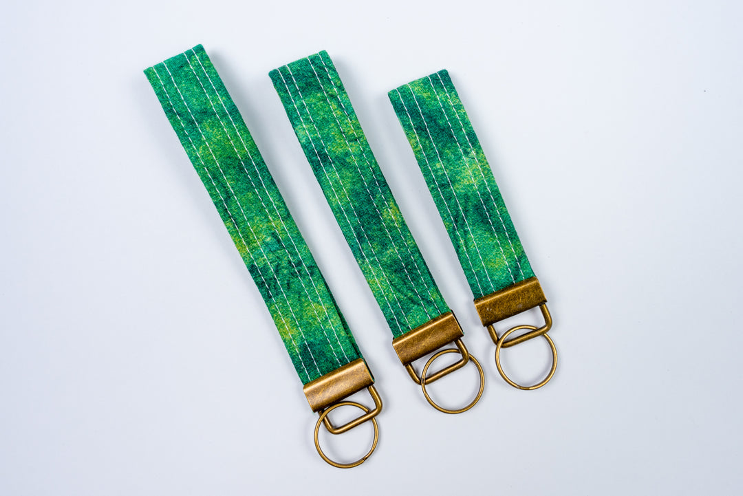 Keychains - Green Batik
