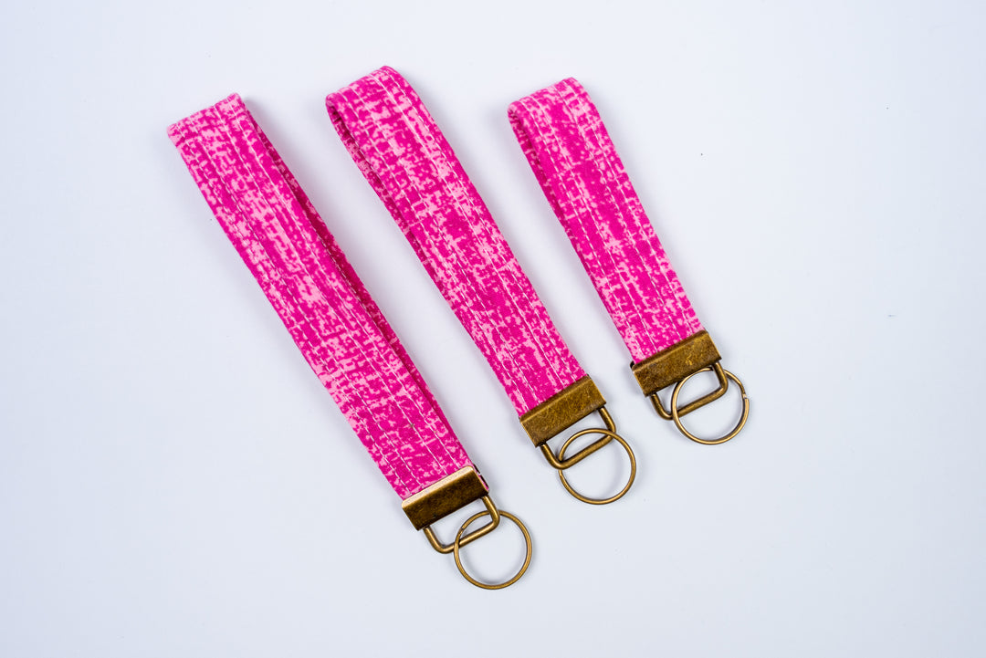 Keychains - Thatched Pink