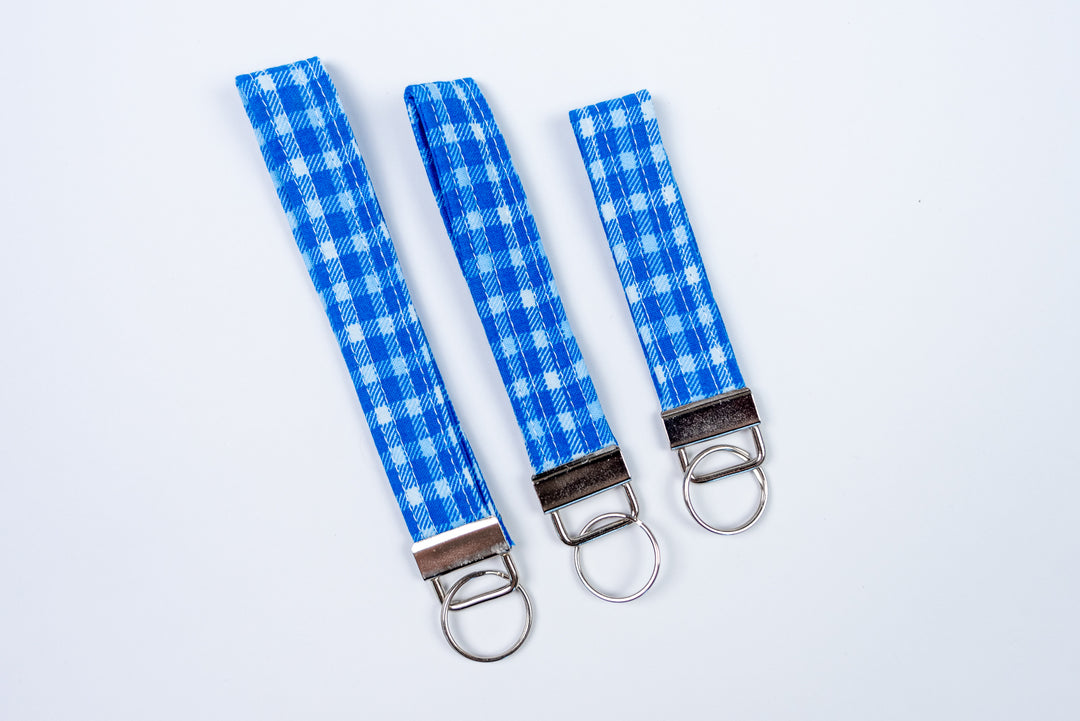 Keychains - Blue Gingham