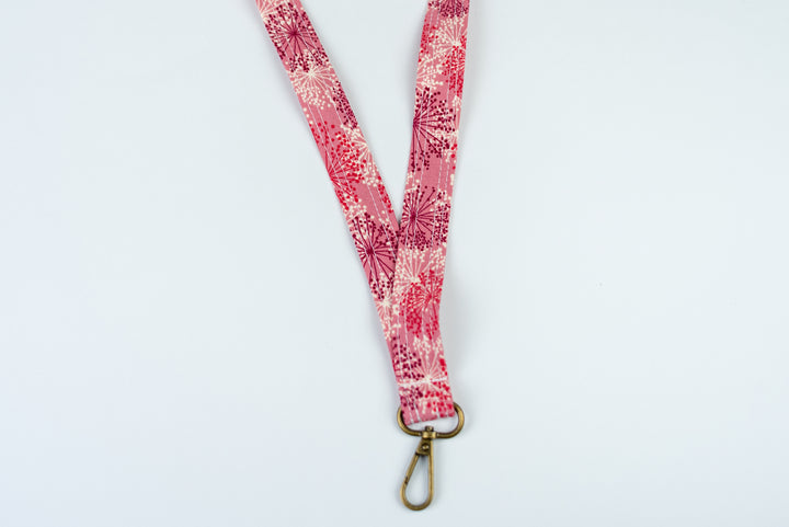 Lanyard - Pink Dandelions