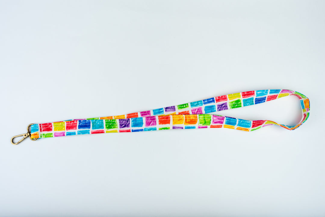 Lanyard - Bright Squares