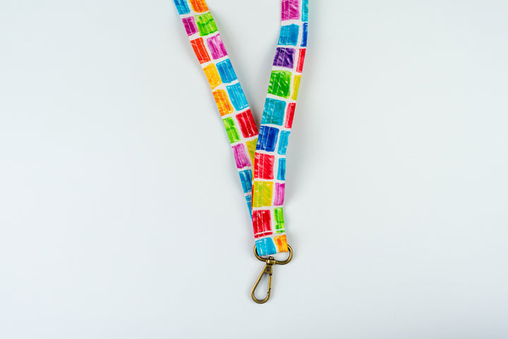 Lanyard - Bright Squares