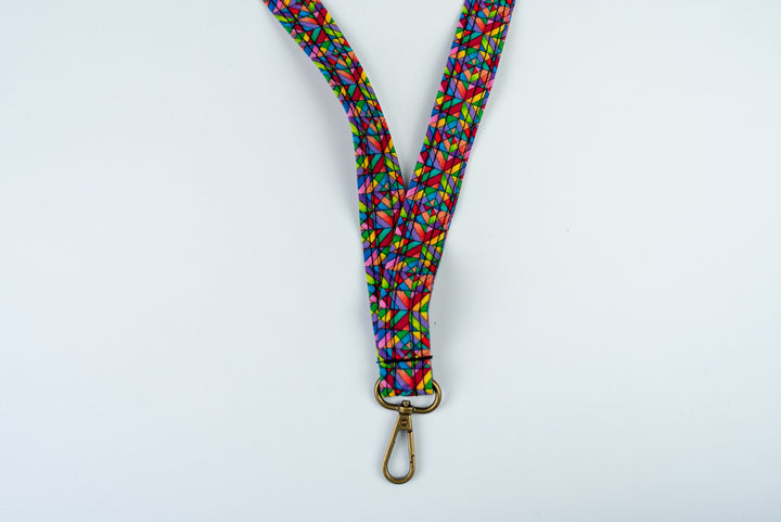 Lanyard - Multi-colored Quilt