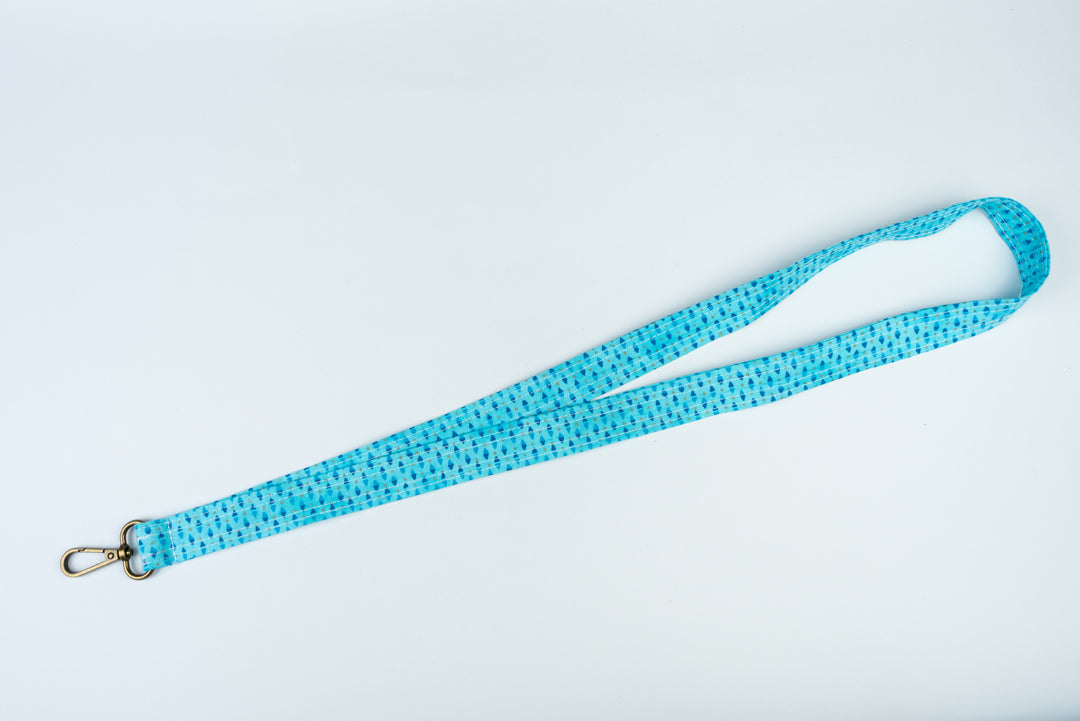 Lanyard - Blue Diamonds