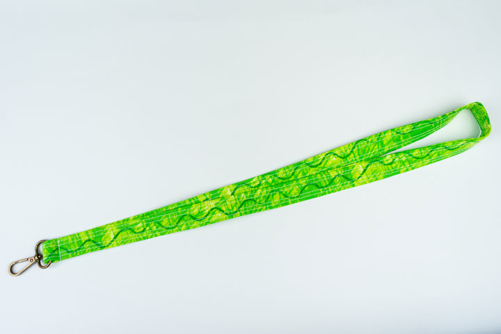 Lanyard - Green Swirl