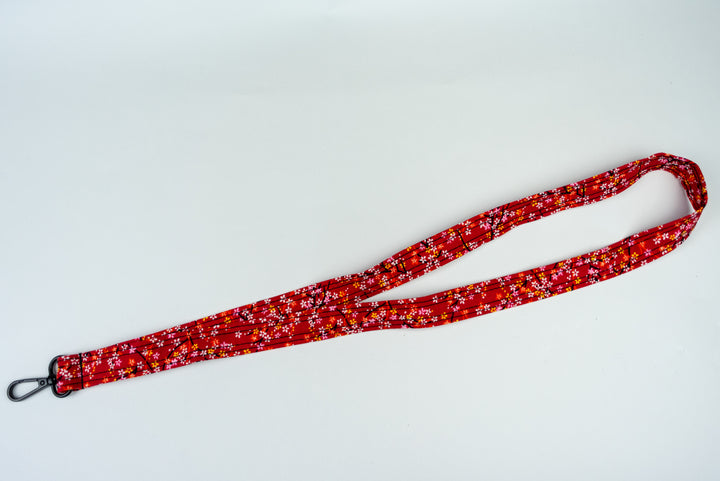Lanyard - Red Floral