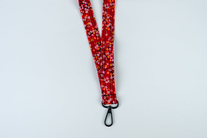 Lanyard - Red Floral