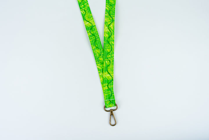 Lanyard - Green Swirl