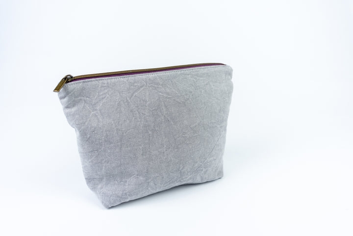 Large Wedge Bag - Distressed Grey
