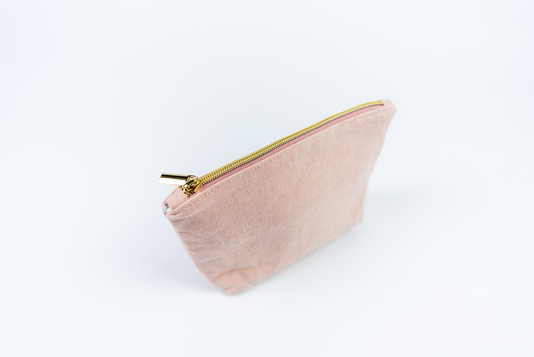Medium Wedge Bag - Distressed Pink