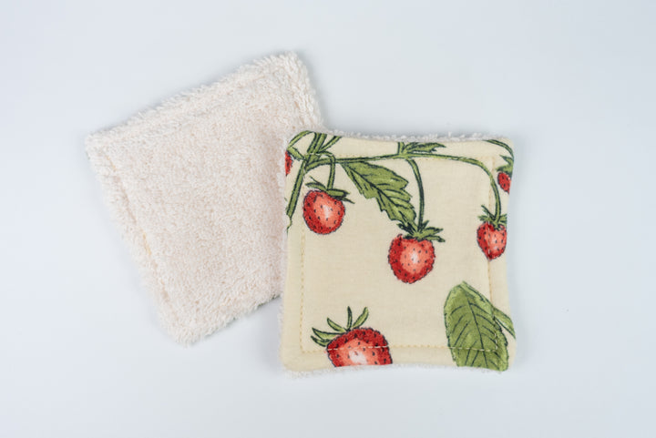 Reusable Makeup Wipes - Strawberry Fields