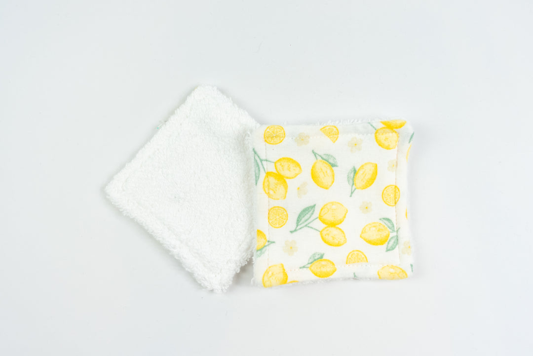 Reusable Makeup Wipes - Dainty Lemons