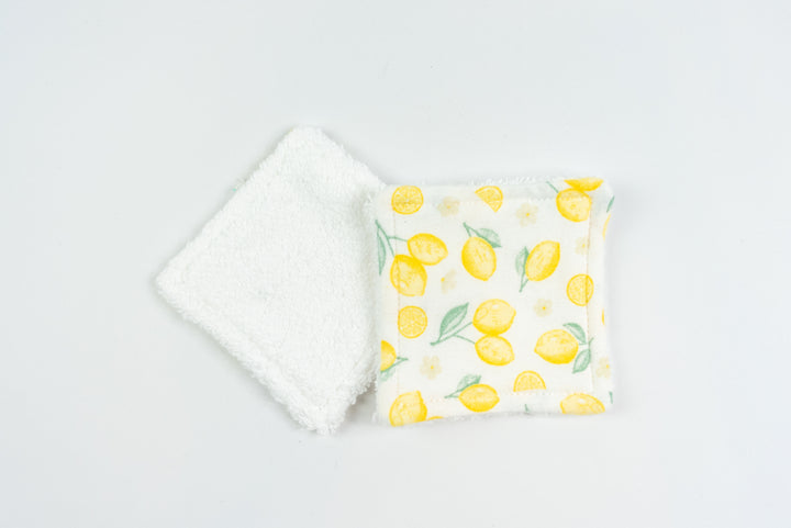 Reusable Makeup Wipes - Dainty Lemons