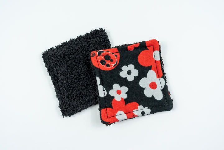 Reusable Makeup Wipes - Lady Bugs