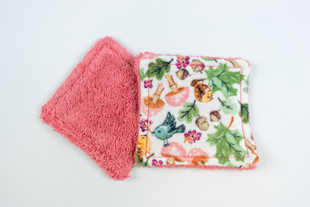 Reusable Makeup Wipes - Woodland Floral