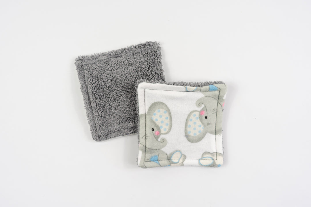 Reusable Makeup Wipes - Baby Elephants