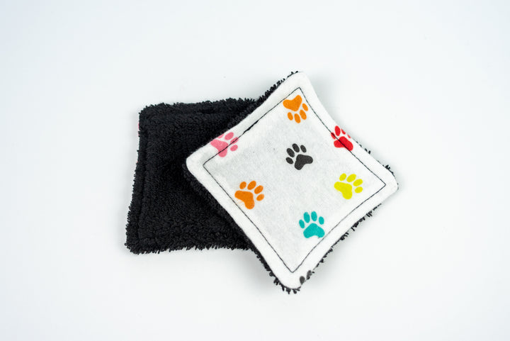 Reusable Makeup Wipes - Bright Paw Prints