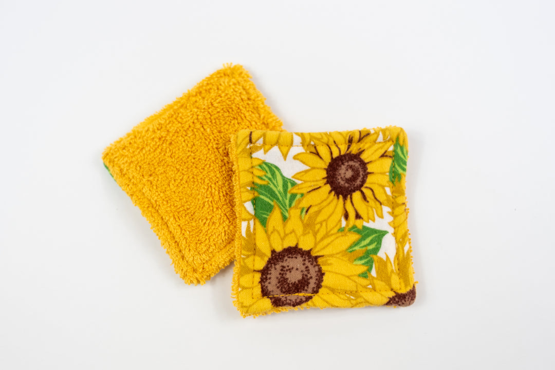 Reusable Makeup Wipes - Sunflowers