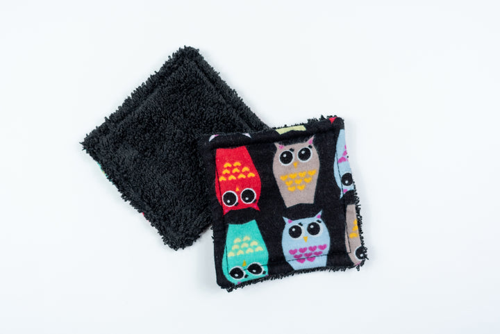 Reusable Makeup Wipes - Owls