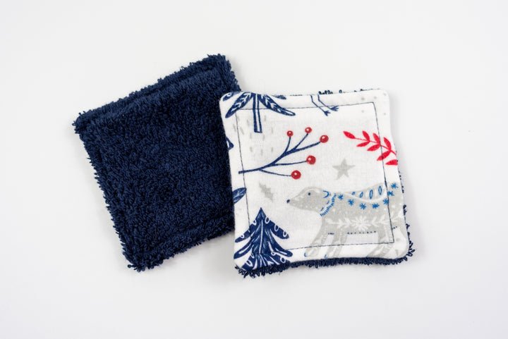 Reusable Makeup Wipes - White Woodland