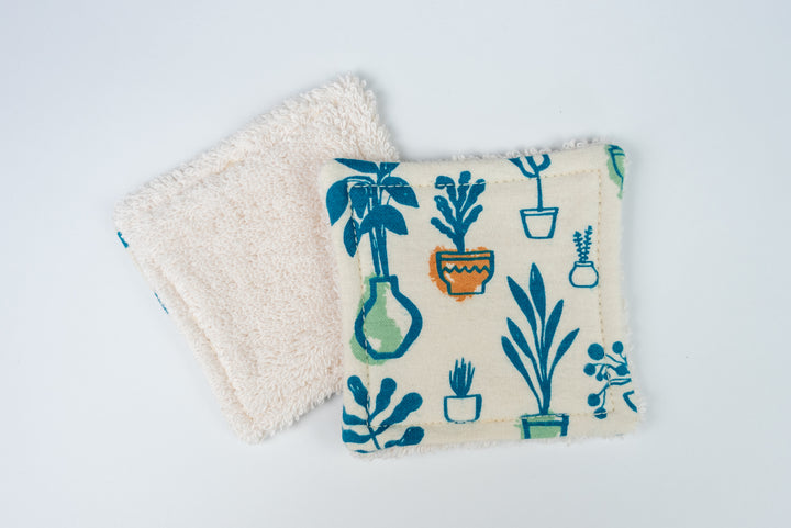Reusable Makeup Wipes - Teal House Plants