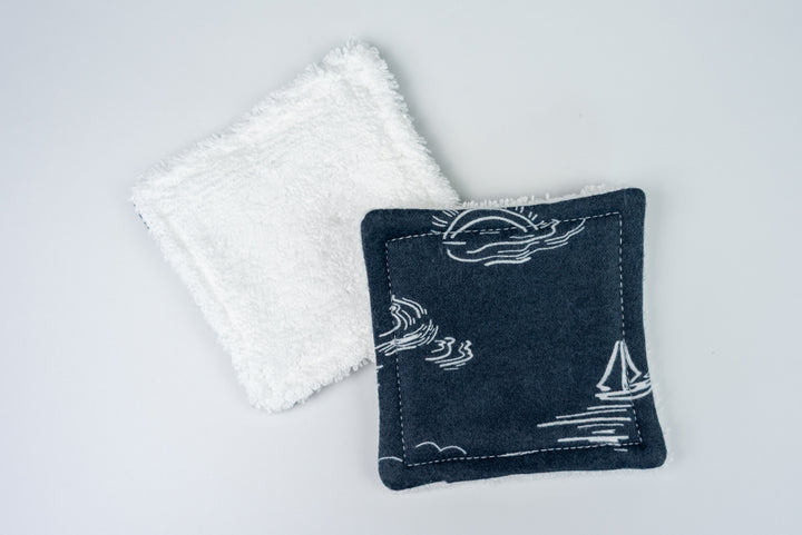 Reusable Makeup Wipes - Nautical