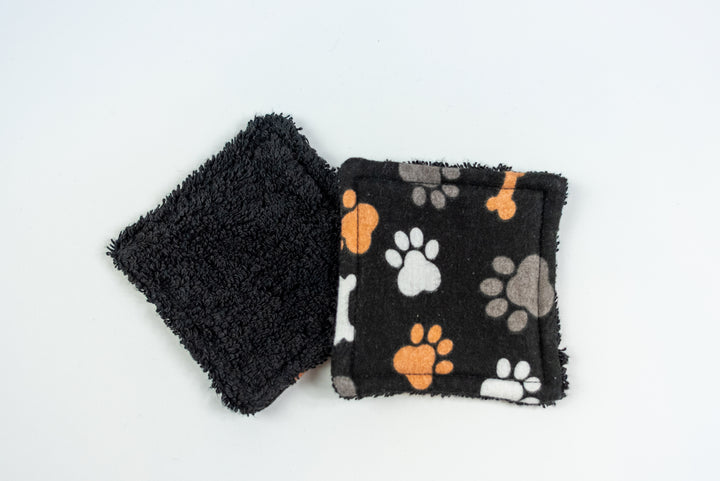Reusable Makeup Wipes - Neutral Paw Prints