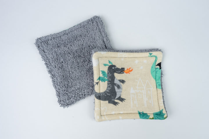 Reusable Makeup Wipes - Fairytale Dragons