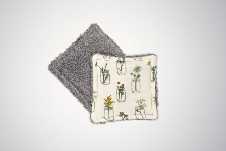 Reusable Makeup Wipes - Flower Vases