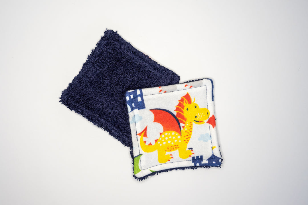 Reusable Makeup Wipes - Dragons
