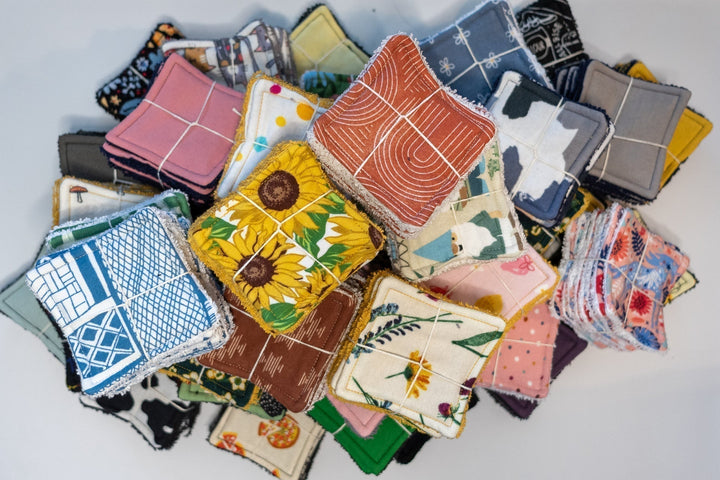 Reusable Makeup Wipes - Red Plaid
