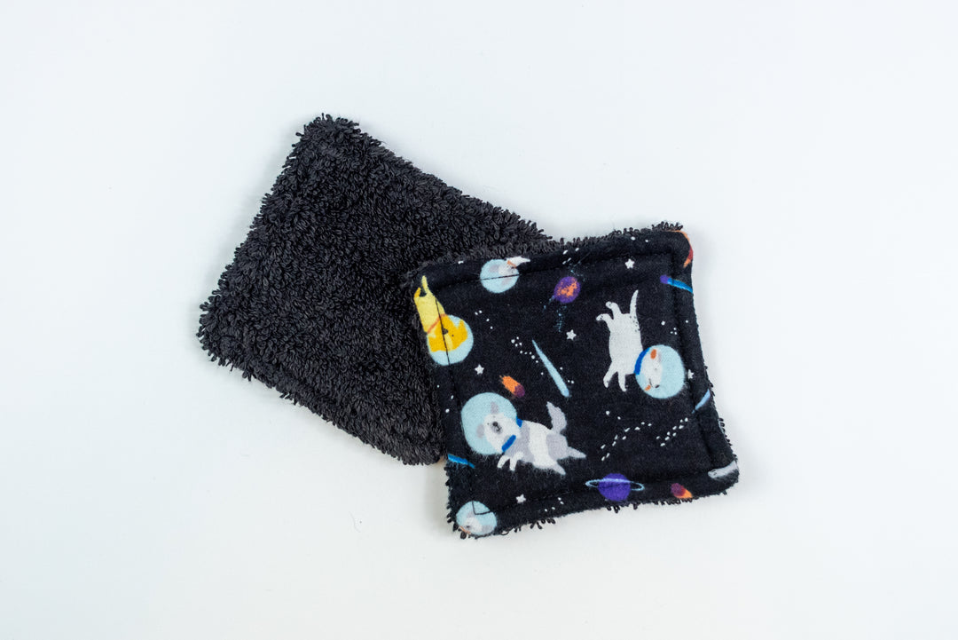 Reusable Makeup Wipes - Space Dogs