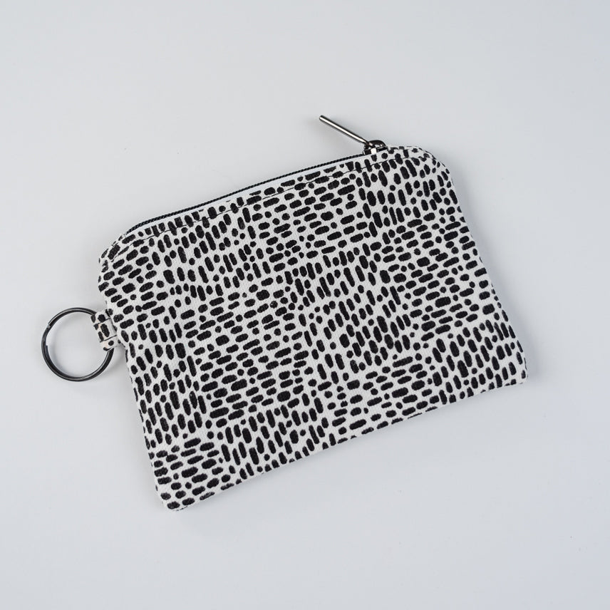 Mini Zipper Pouch - Chit Chat Black