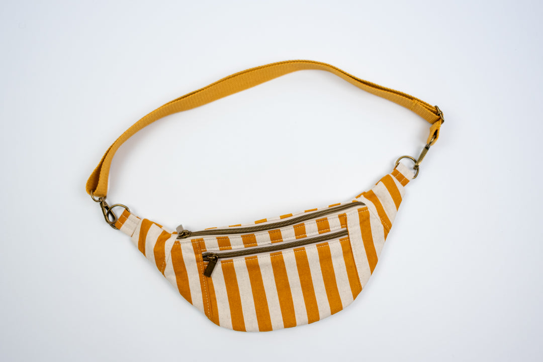 Mustard Stripe Fanny Pack