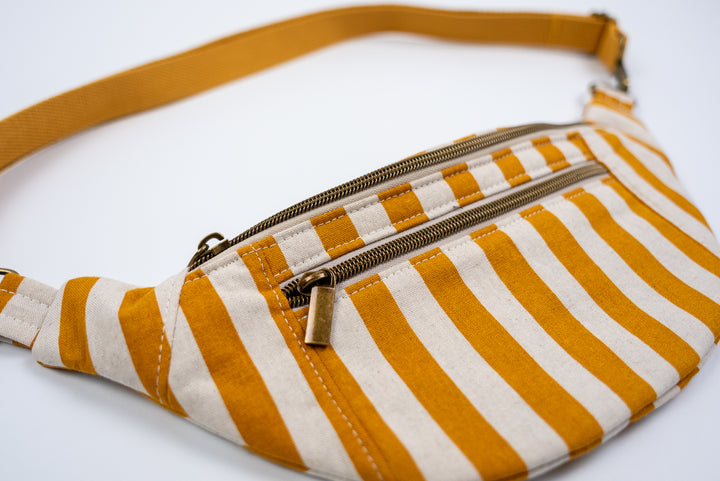 Mustard Stripe Fanny Pack