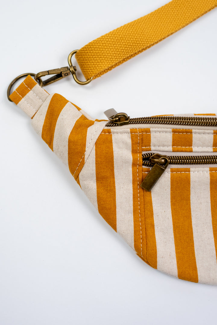 Mustard Stripe Fanny Pack