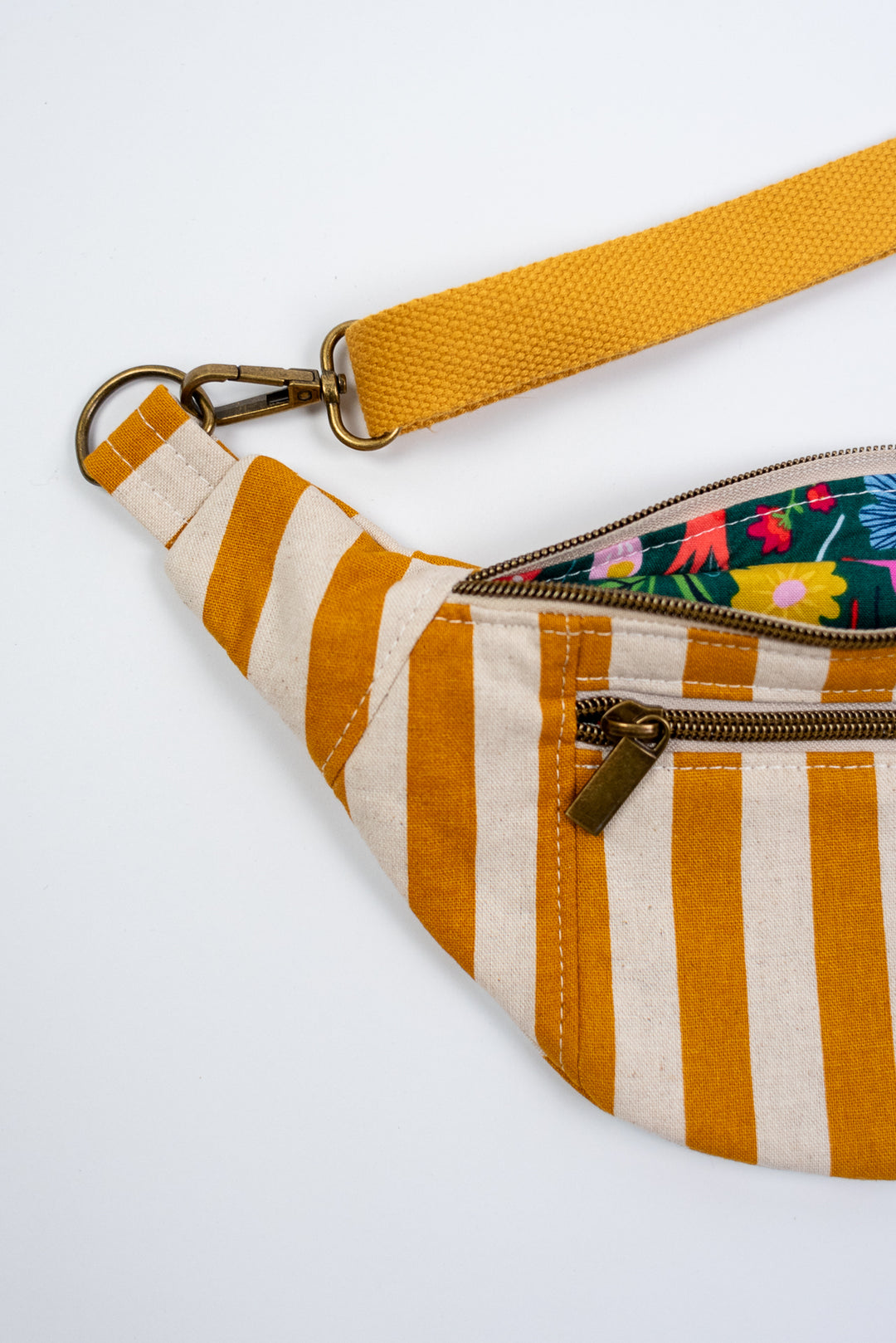 Mustard Stripe Fanny Pack