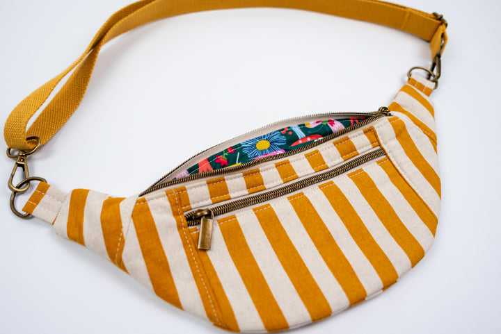 Mustard Stripe Fanny Pack