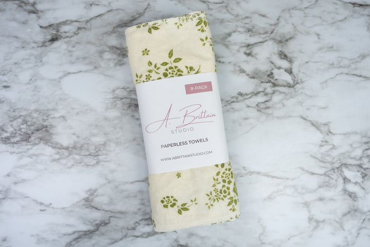 Paperless Towels - Green Floral
