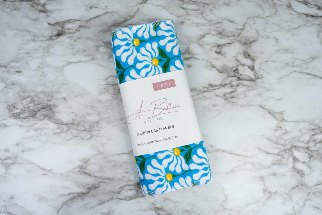 Paperless Towels - Drippy Daisies