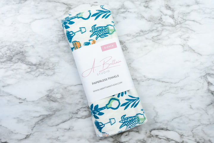 Paperless Towels - Teal House Plants