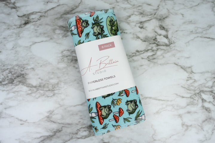 Paperless Towels - Toadstools & Lily Pads